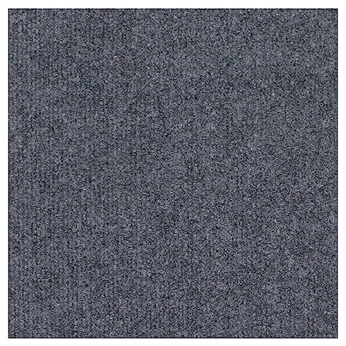 Losetas Autoadhesivas de Alfombra de 30 y 45 cm para Uso residencial, Antideslizantes, fáciles de Instalar, Ideales para Oficina, Cocina y Dormitorio. 8 Piezas (Gris, 30 x 30 cm)