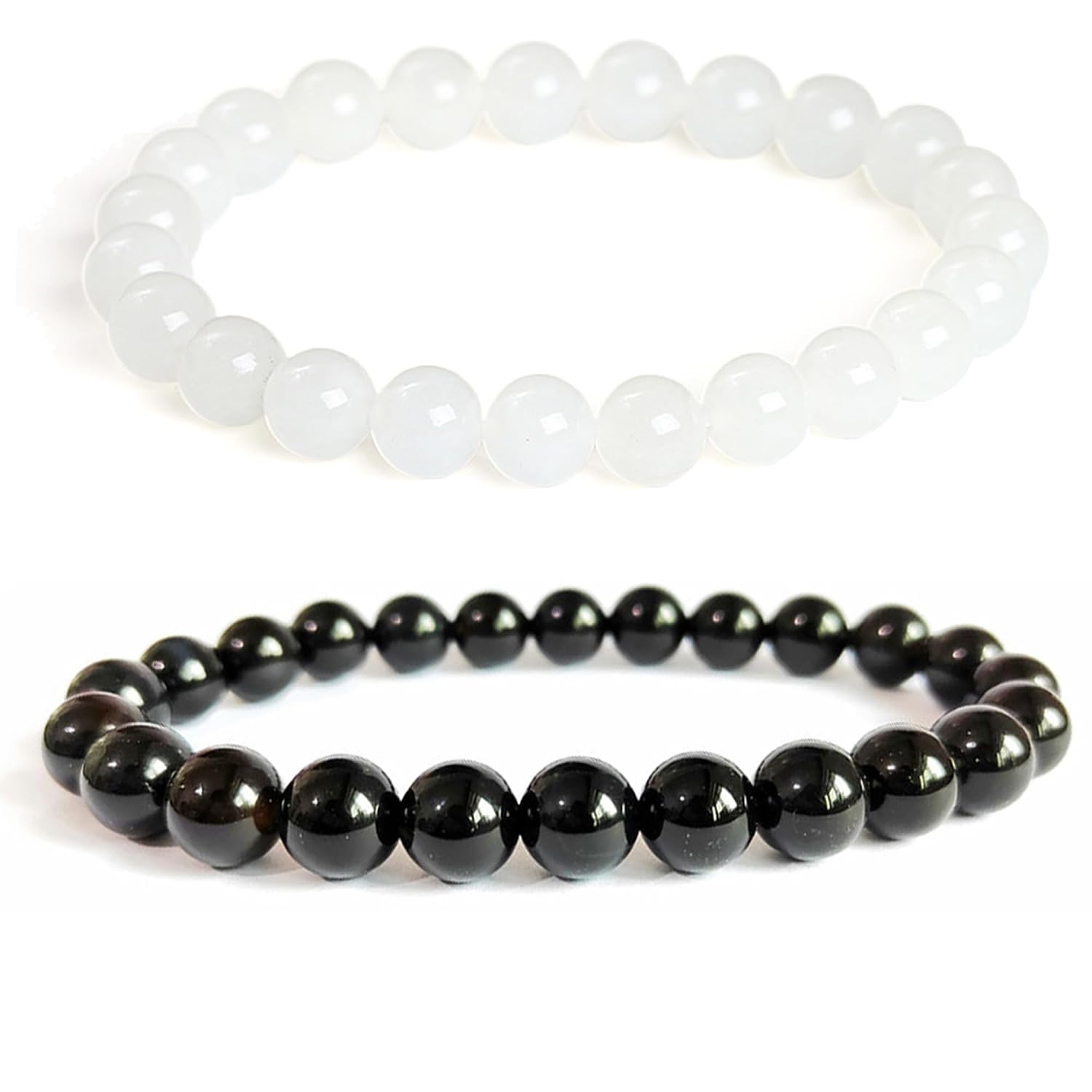 Handmade 8mm Beaded Bracelets For Men Protection Bracelet For Women Chakra Feng Shui Stretchy Handmade Lucky Money Stretchy Crystal Bracelets Best Gifts