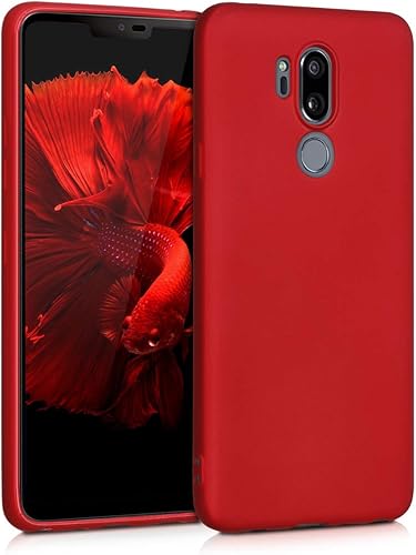 Miniatura 7 de kwmobile Funda compatible con LG G7 ThinQFitOne - Funda protectora de silicona TPU suave y delgada, color verde azulado mate