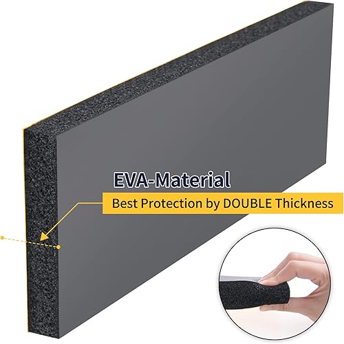 Miniatura 5 de Protector de pared de garaje, paquete de 4 protectores de puerta de automóvil para puertas de automóvil, anticolisión, impermeable, inflamación,