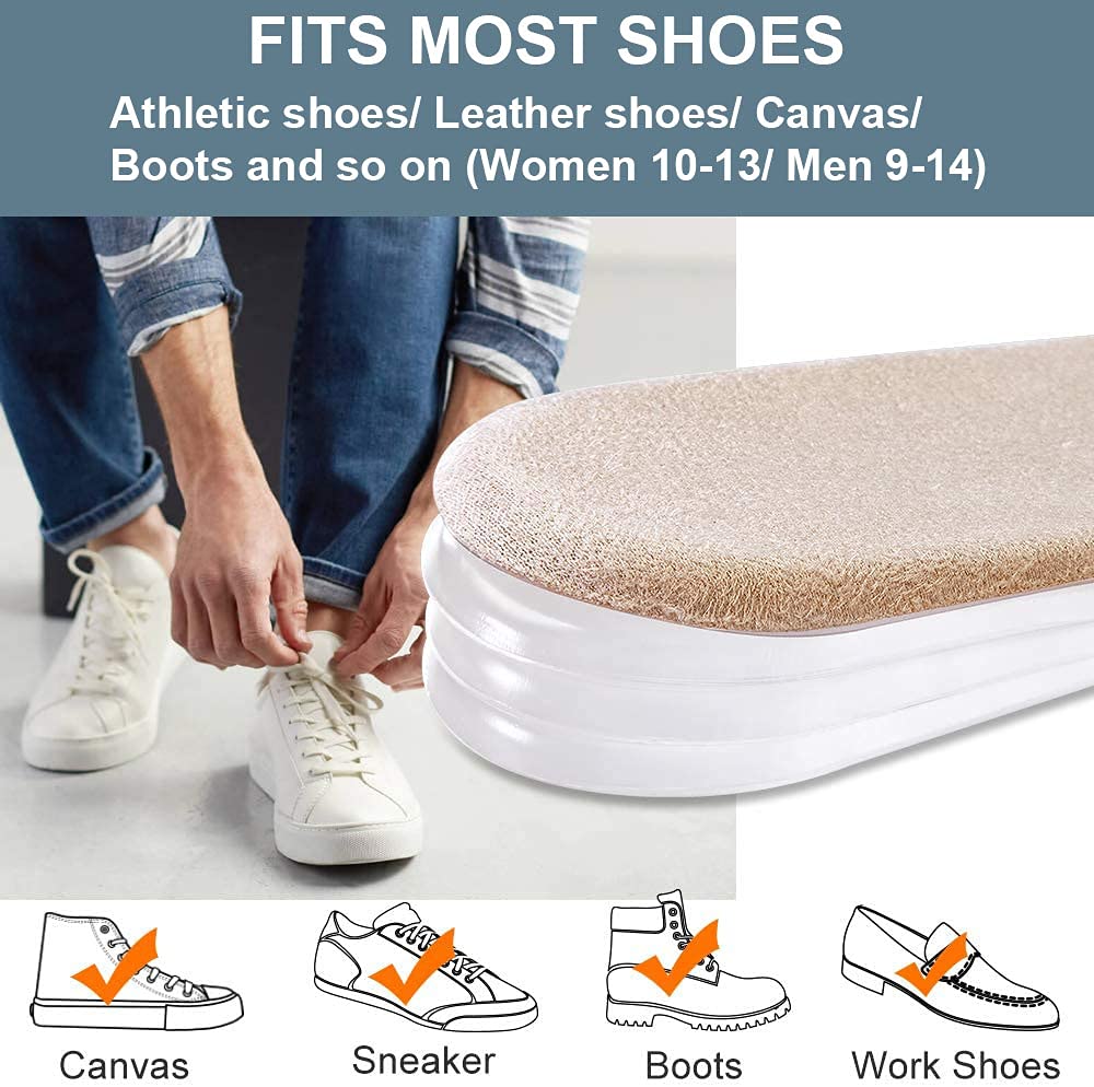 Sumifun Heel Lift Inserts, 2 Pack Size S Gel Shoe Heels Inserts for