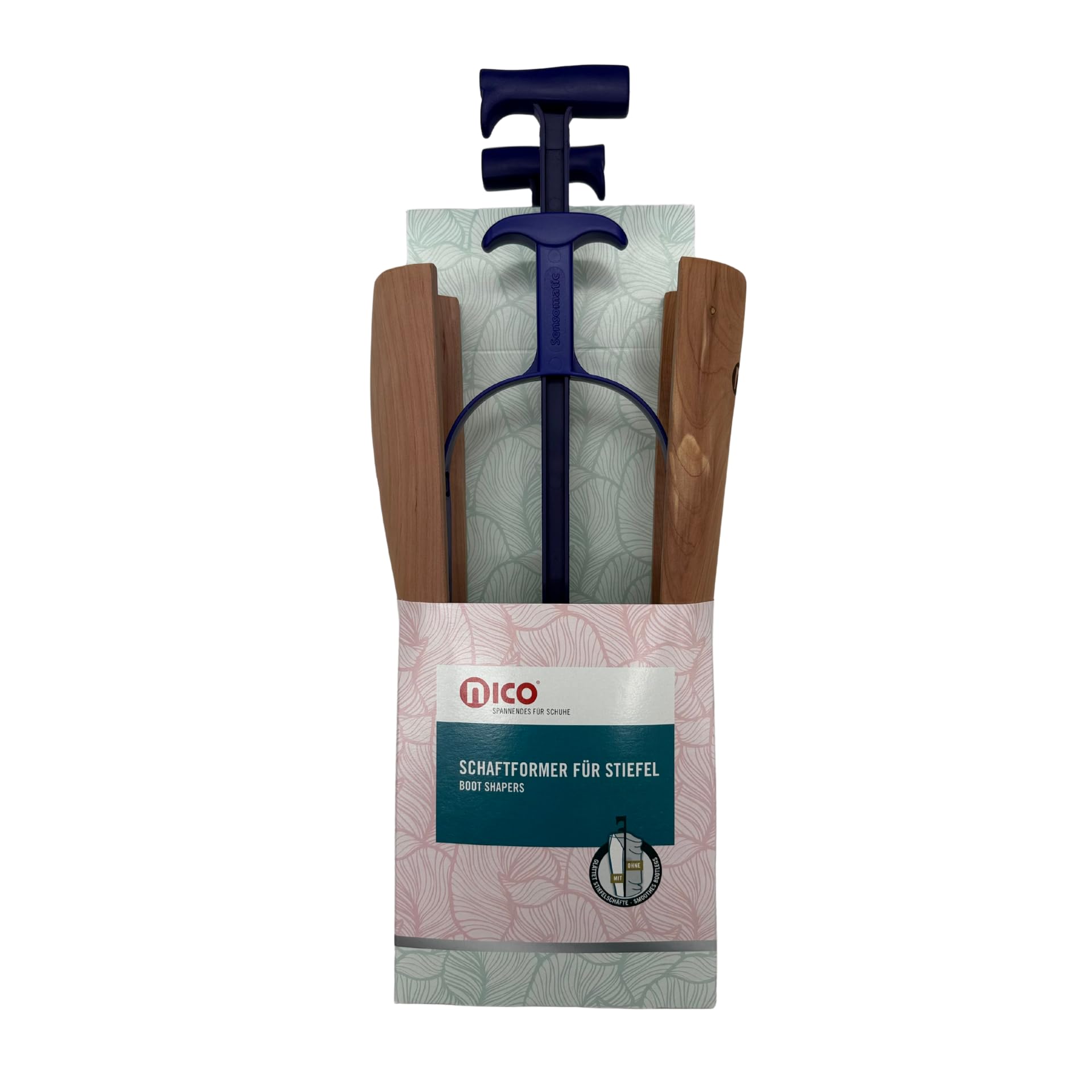 nico Red Cedar Sensomatic - Modellino per stivali, ideale per stivali da equitazione, lunghezza 35 cm