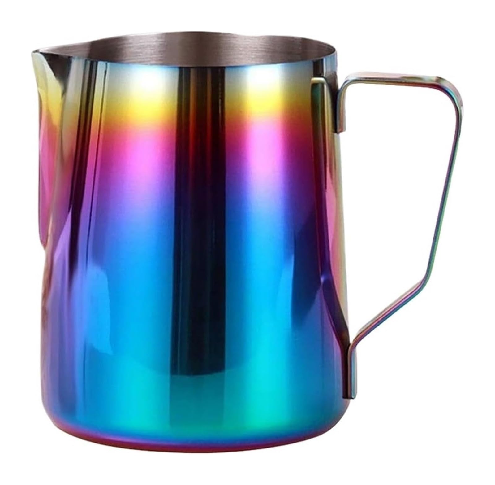 Jarra de espuma de leche de acero inoxidable, 350 ml y 600 ml, tazas de crema para café, arte con leche y espuma de leche, herramienta de cocina duradera y fácil de limpiar