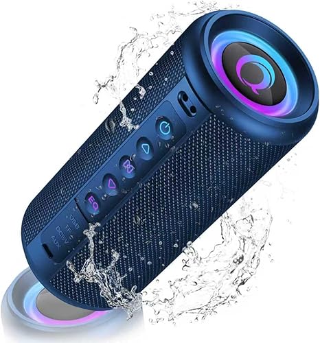 Bluetooth Lautsprecher, 2026 Musikbox Bluetooth 5.4 mit RGB Lichter, Tragbarer L