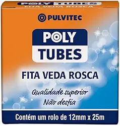 Fita Veda Rosca Polytubes 12 Mm X 25 M Pulvitec