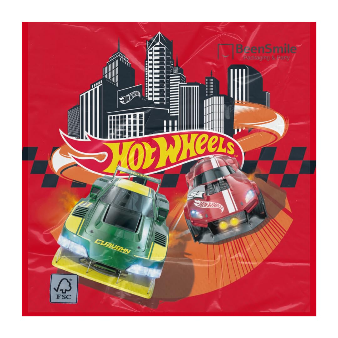 Set Completo Per Festa Hot Wheels – 93 Pezzi Tra Piatti, Bicchieri, Tovaglia, Palloncini E Decorazioni Per Auto - copertina