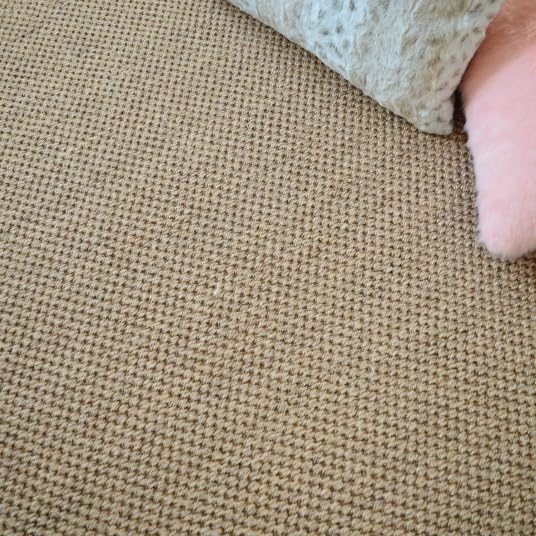 Decoweb Tapis sisal - Kidara orge - Ganse Taupe - 80 x 150 cm