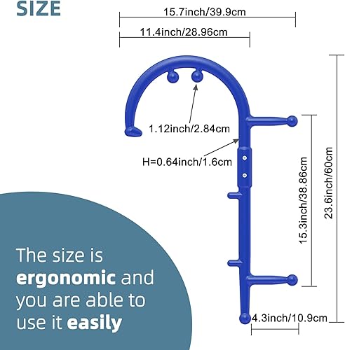 Miniatura 4 de KEINE MARKE Masaje de punto de gatillo de cuerpo de tejido profundo de mano para espalda, cuello, hombros, piernas y pies, herramienta de liberación
