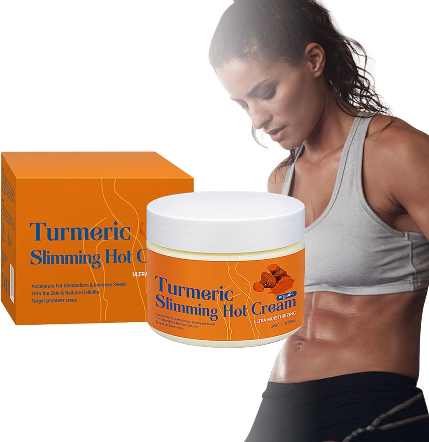 Kurkuma Hot Cream om af te vallen voor vrouwen met kurkuma fitness shaping fat burning body shaping cream versteviging body lotion body sculpting cellulitis workout cream voor exercise moisturizing body lotion slim cream