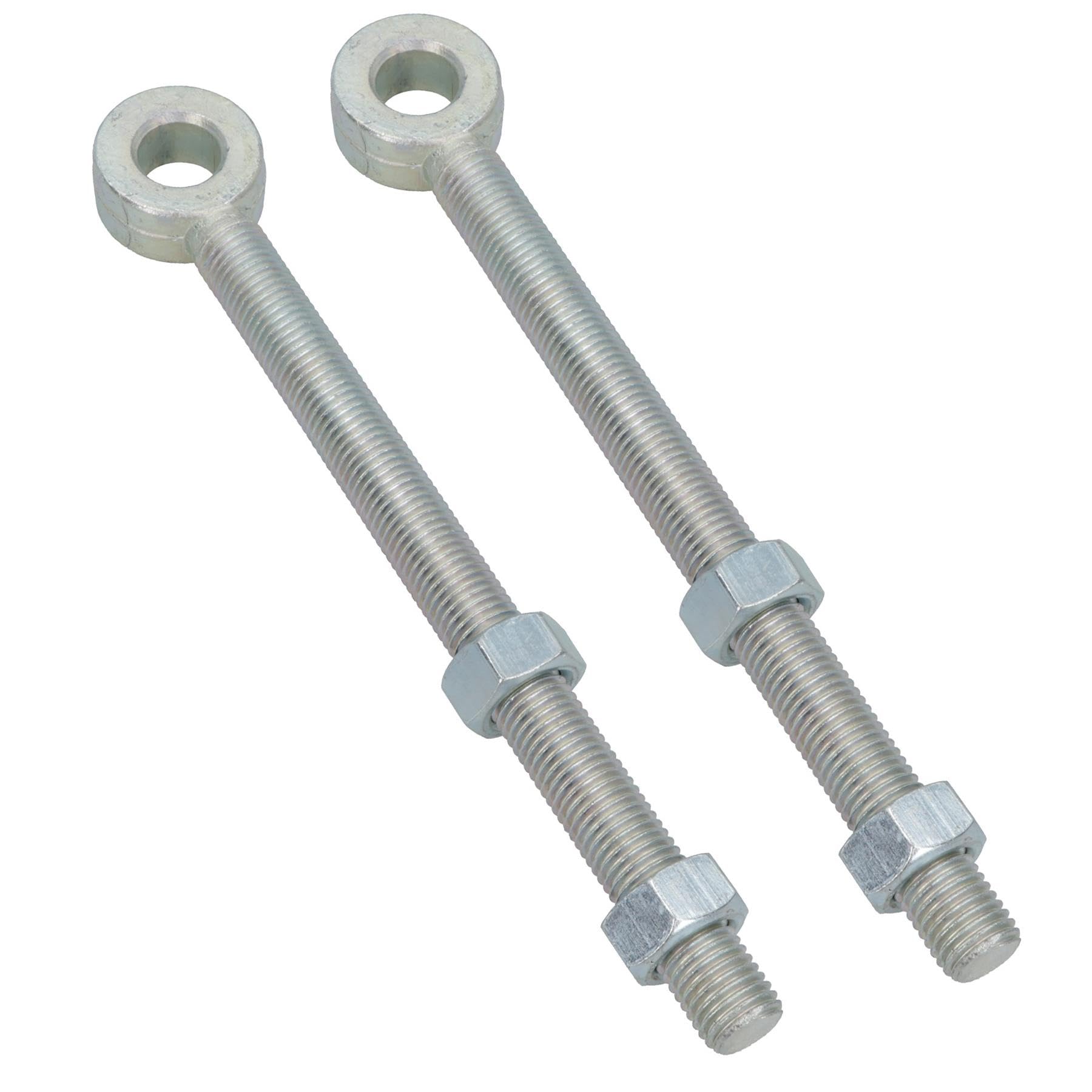 Swing Gate Long Eye Bolts Hinge + Nuts Adjustable Zinc Plated 20 x 200mm 1pc