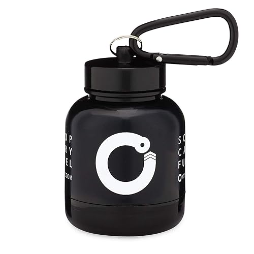 Miniatura 2 de OnMyWhey - Llavero de embudo de proteína en polvo y suplementos contenedor portátil para llevar para el gimnasio entrenamientos fitness y viajes