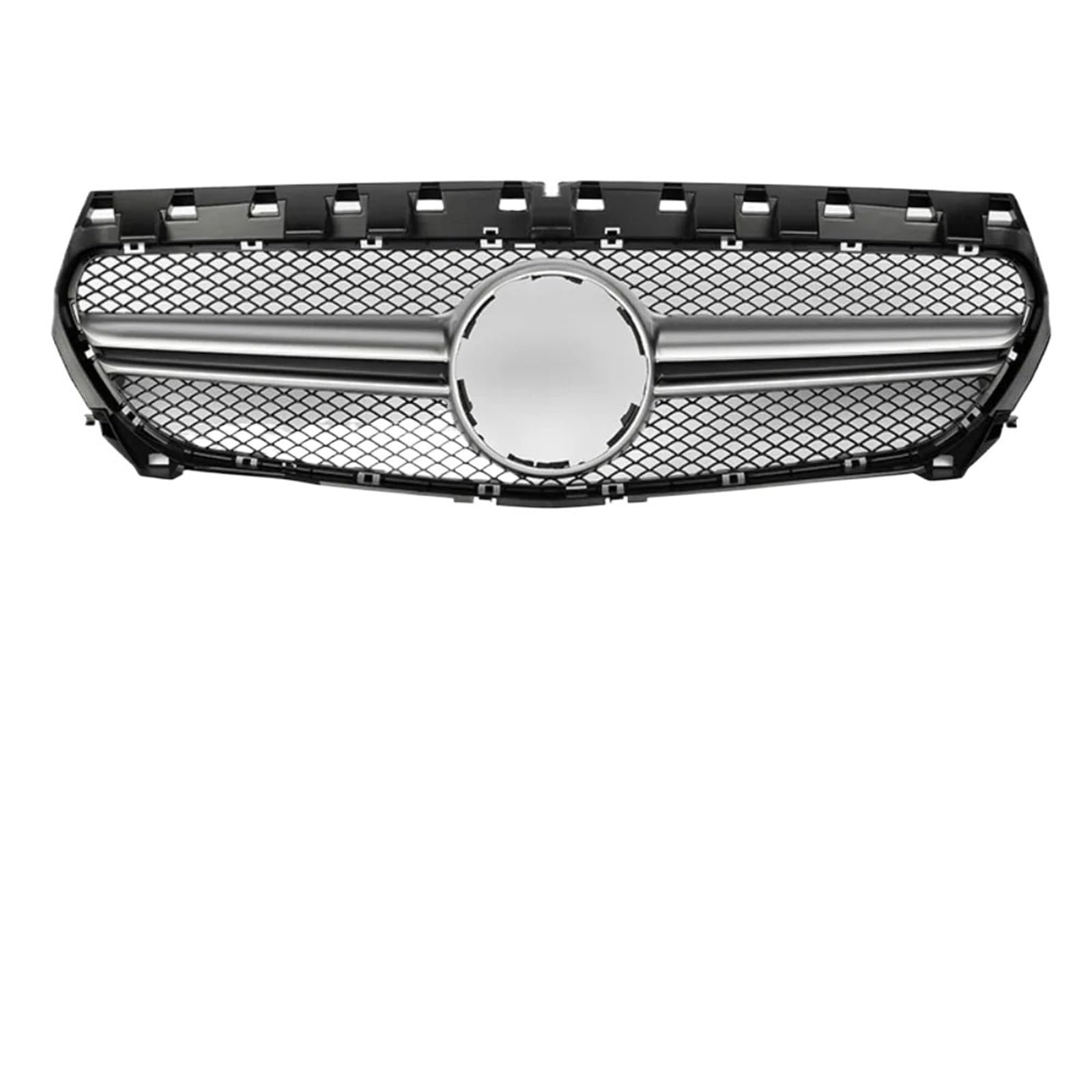 Pasuje do Mercedesa C117 W117 Pasuje do Benz CLA 2014-2019 Przedni zderzak Grille Inlet Grill GT Diamond Tuning Facelift Osłona chłodnicy motocykla kratki samochodowej(Blue)