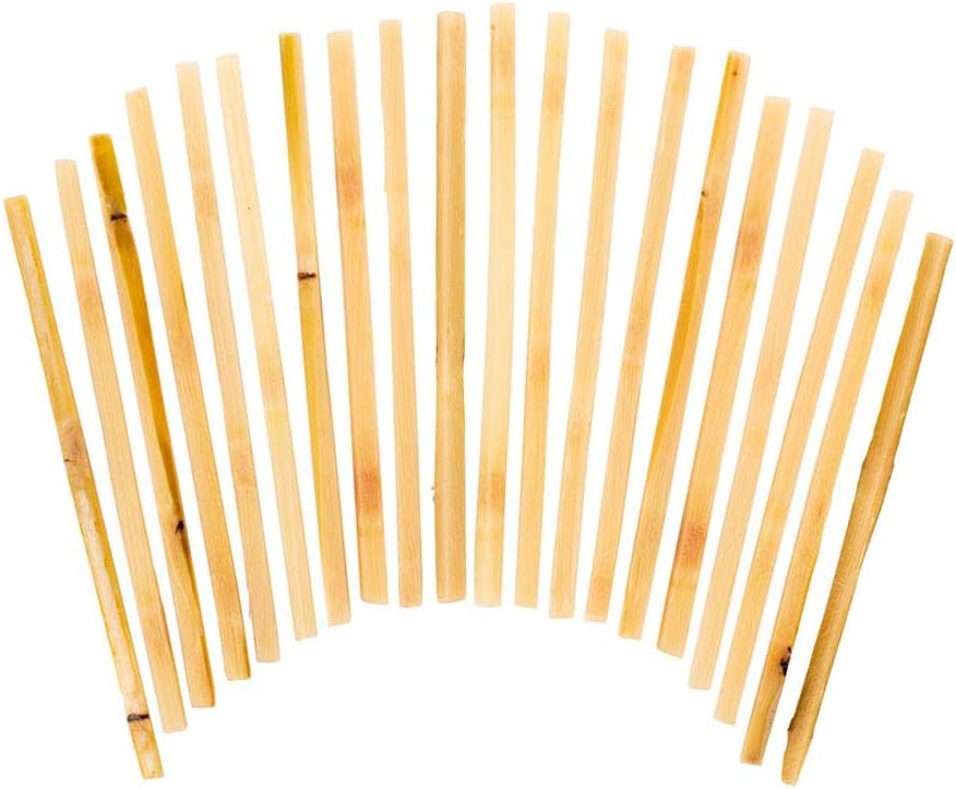 Raw Sugar Cane Swizzle Sticks - Pack of 20