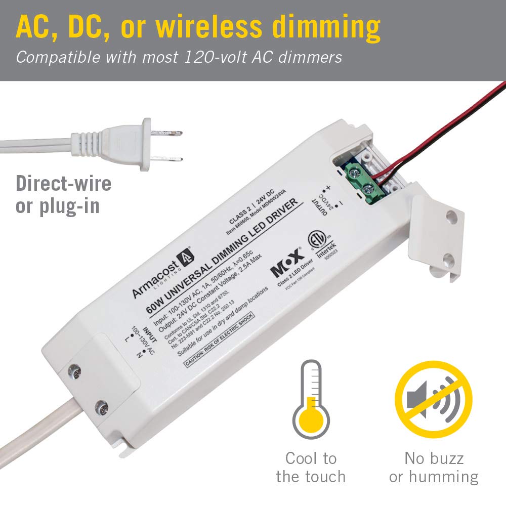 Armacost LED Driver - 60W Dimmable 24V DC -5