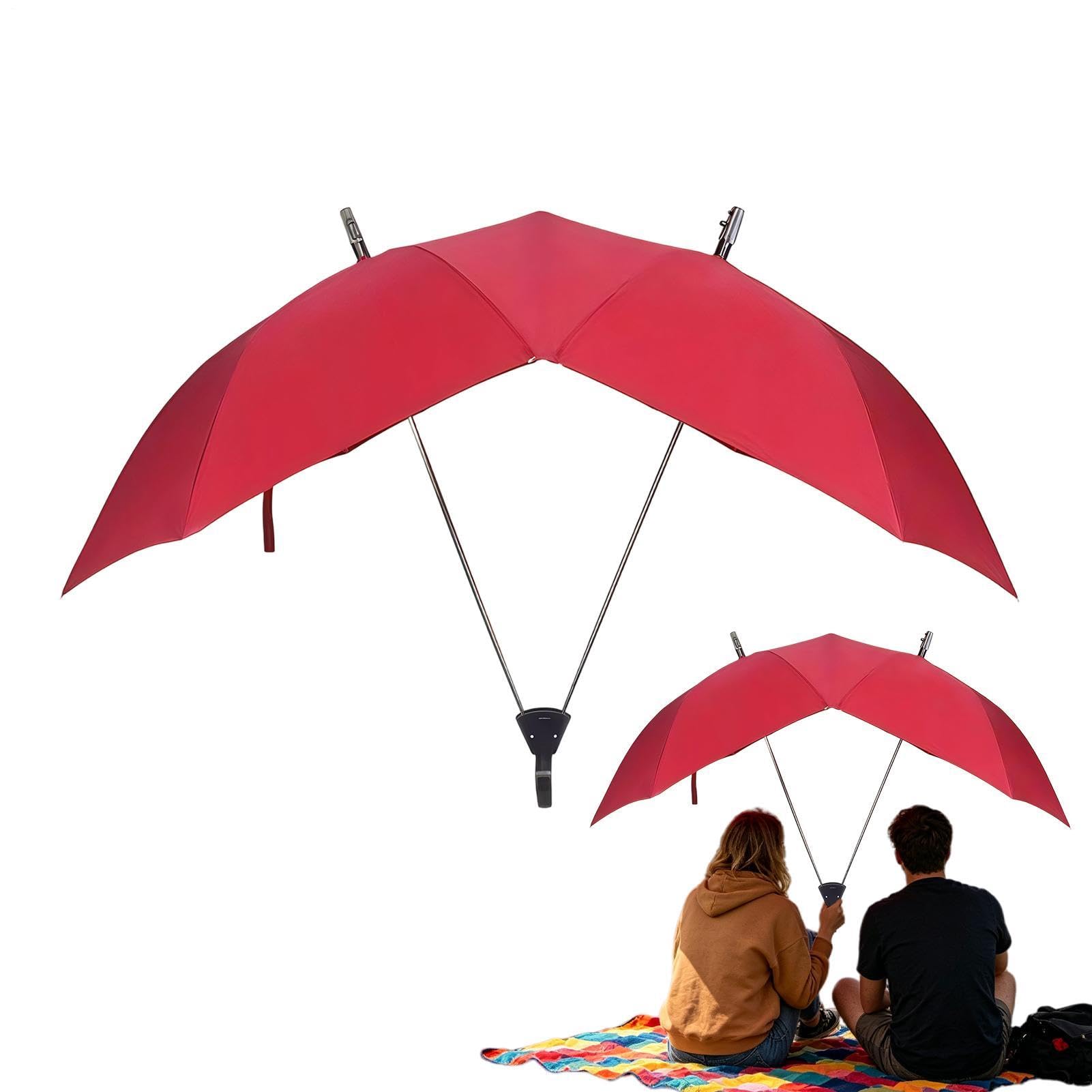 Parapluie double coupe-vent imperméable et accessoire voyage robuste - 8