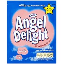 Angel Delight - Poudre pour dessert gout fraise - lot de 12 sachets de 59 g