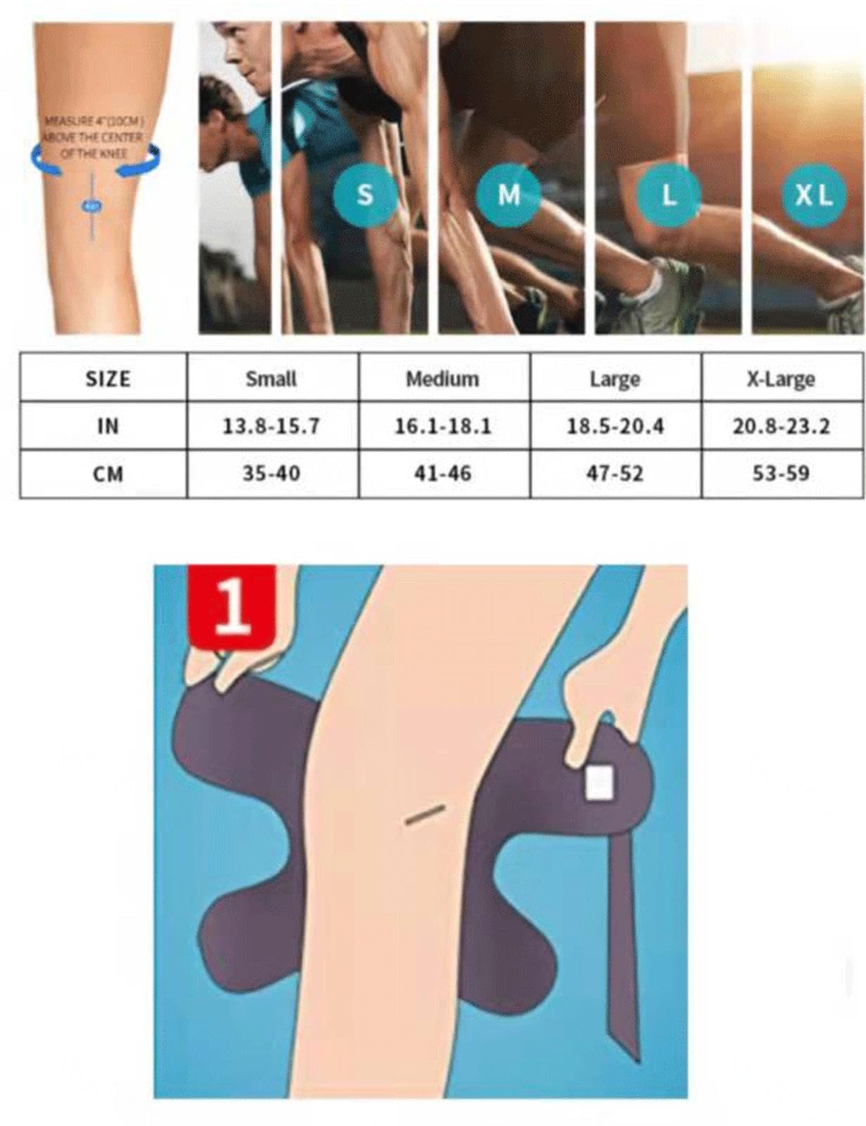 VIDECOR Knieschoner für Männer und Frauen, Verstellbarer Kniegurt, Kniestütze mit Seitlichen Stabilisatoren, Schmerzlindernde Kniestütze für Fußball, Basketball, Laufen, Tennis, Volleyball,Black-M