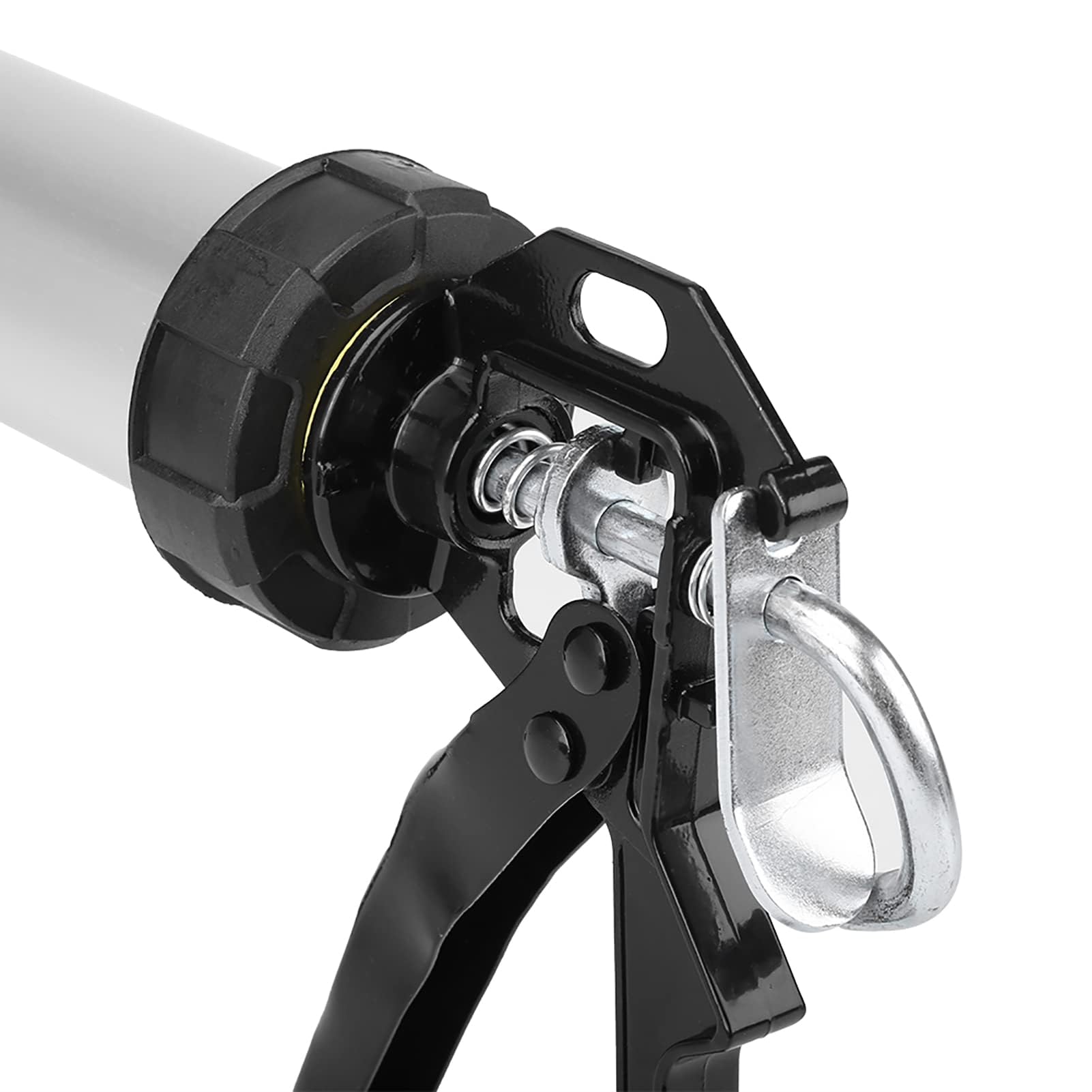 Pistola per Silicone 600 Ml con 10 Ugelli, Strumento di Sigillatura per Pistola in Silicone in Alluminio per Professionisti e Fai-da-te Pistola per Silicone per un Dosaggio