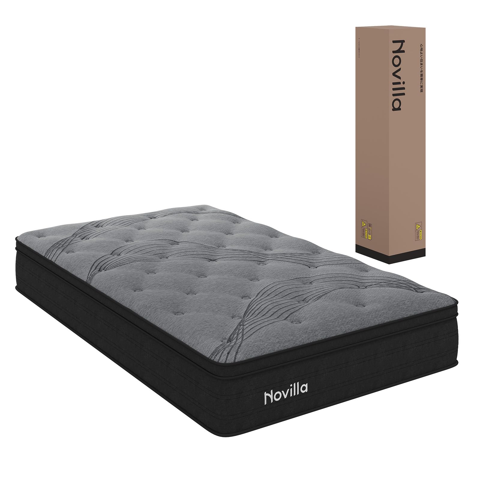 Amazon.co.jp: Novilla マットレス シングル 硬め 極厚26cm コイル