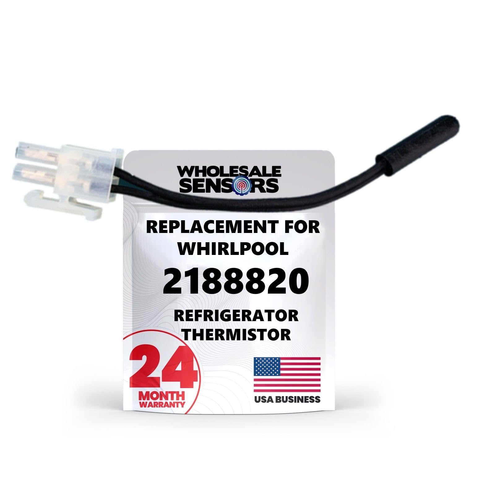 Whirlpool/Kenmore 2188820 Replacement Refrigerator Thermistor 24 Month Warranty