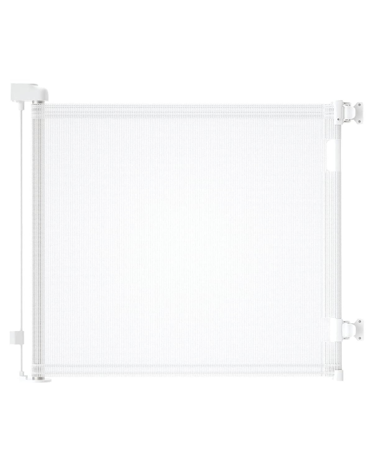 Punch-Free Install Retractable Baby Gate, Mesh Baby Gate or Mesh Dog Gate,33" Tall,Extends up to 54" Wide,Child Safety Gate for Doorways, Stairs, Hallways, Indoor/Outdoor?White,33"x54"