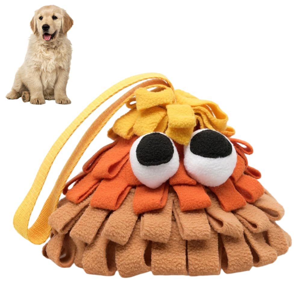 BDKMMS Interactive Snuffle Ball, Plush Dog Toys with Olfactory Training, Dog Chew Ball for Small, Medium Pet Daily Companionship