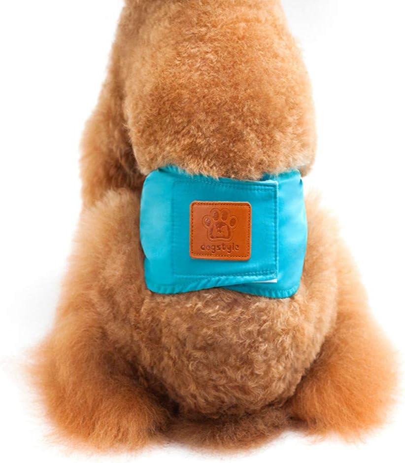 犬のオムツ マナーベルト サニタリ マナーバンド マーキング防止 トイレ 人気が高い おしっこ失敗 介護用 お漏らし対策 マナーウェア シアン L オムツカバー 散歩 おしっこ お出かけ 生理パンツ ドッグウェア 失禁