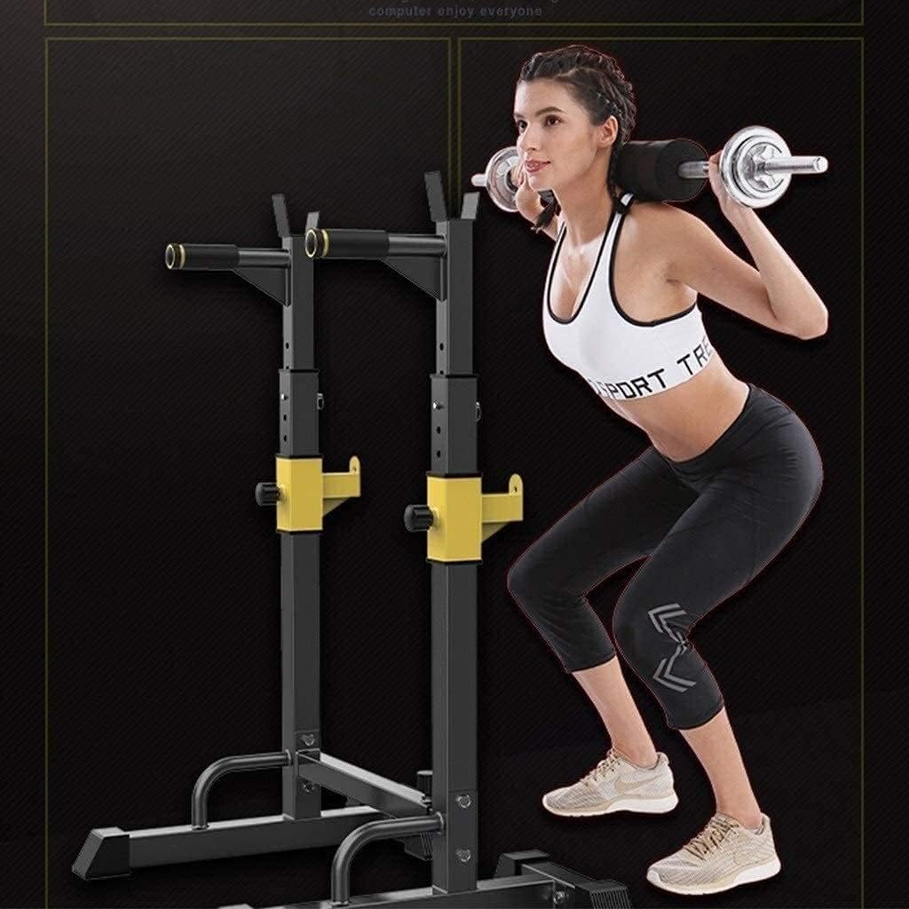 折りたたみ式男性用ダンベルベンチ 調節可能なスクワットラック プレス