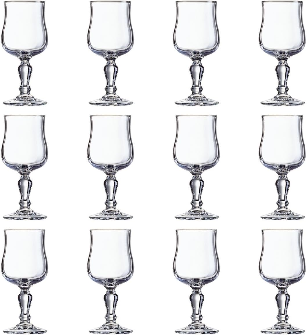 Arcoroc Alc International RNL05 Normandy Wine Glass, 5.6 fl oz (160 cc), 11392 (11686), Fully Reinforced Soda Glass, France, Pack of 12