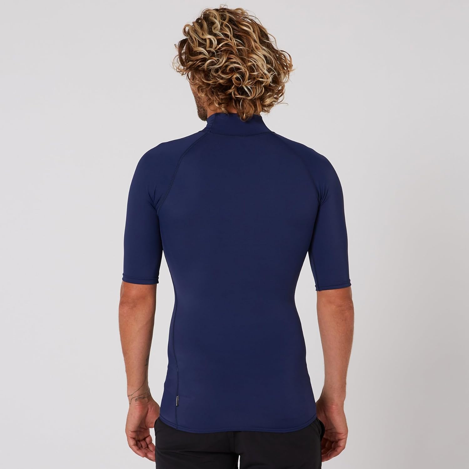 XLサイズ ネイビー ラッシュガード 半袖 O&amp;E RASH GUARD MENS SCRIPT S/S MIDNIGHT