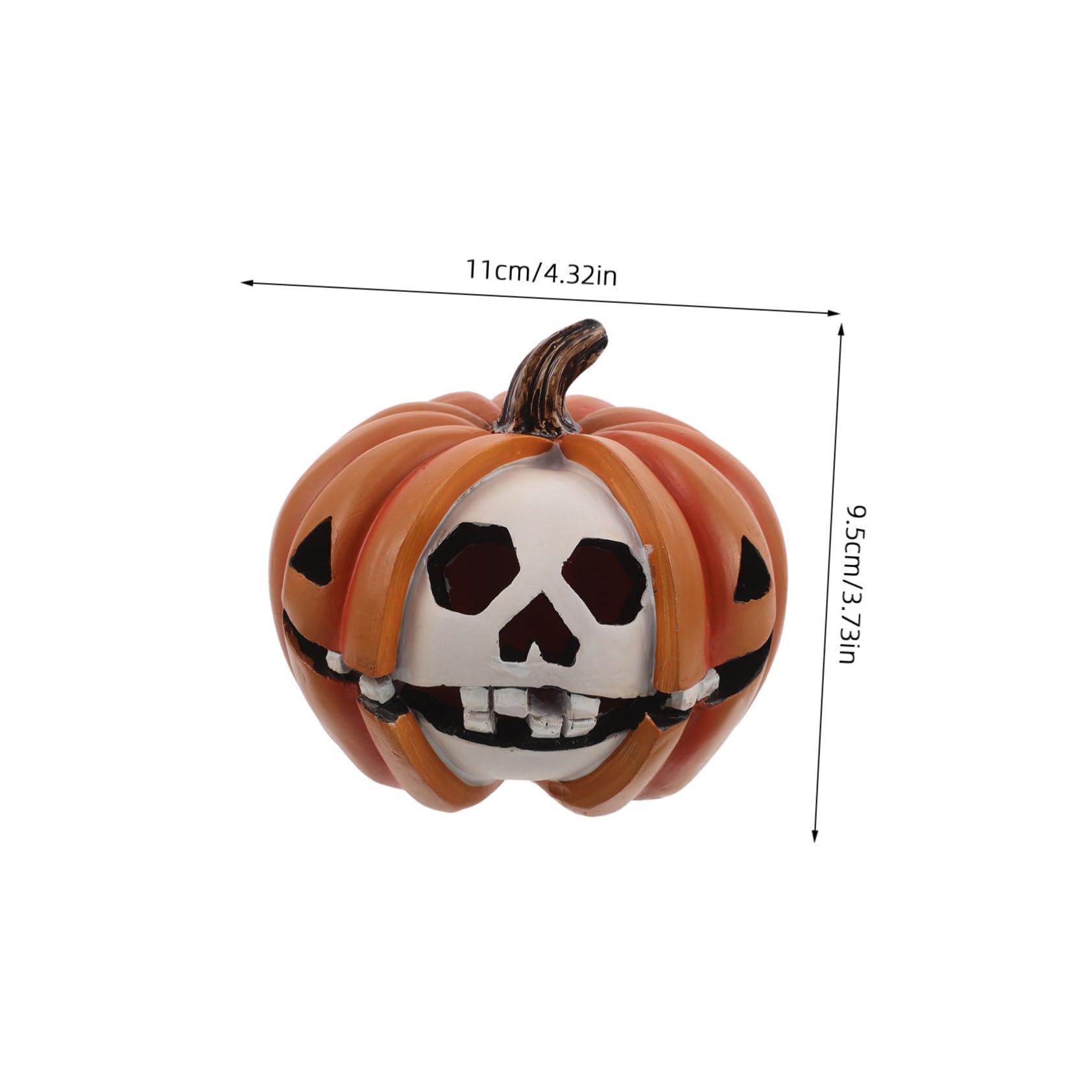 PRETYZOOM 3 Piezas Esqueleto De Calabaza De Halloween De Calabaza Halloween Figura Fantasma y Adorno De Esqueleto Decoración De La Fiesta del Cráneo Resina