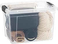 Vista 23 de Superio Caja de Almacenamiento Transparente con Tapa, Contenedor de Plástico para Organizar, Caja Apilable, Libre de BPA, No Tóxico, Sin Olor