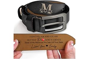 Personalized Engraved Leather Belt: A Cherished Keepsake for Your Husband