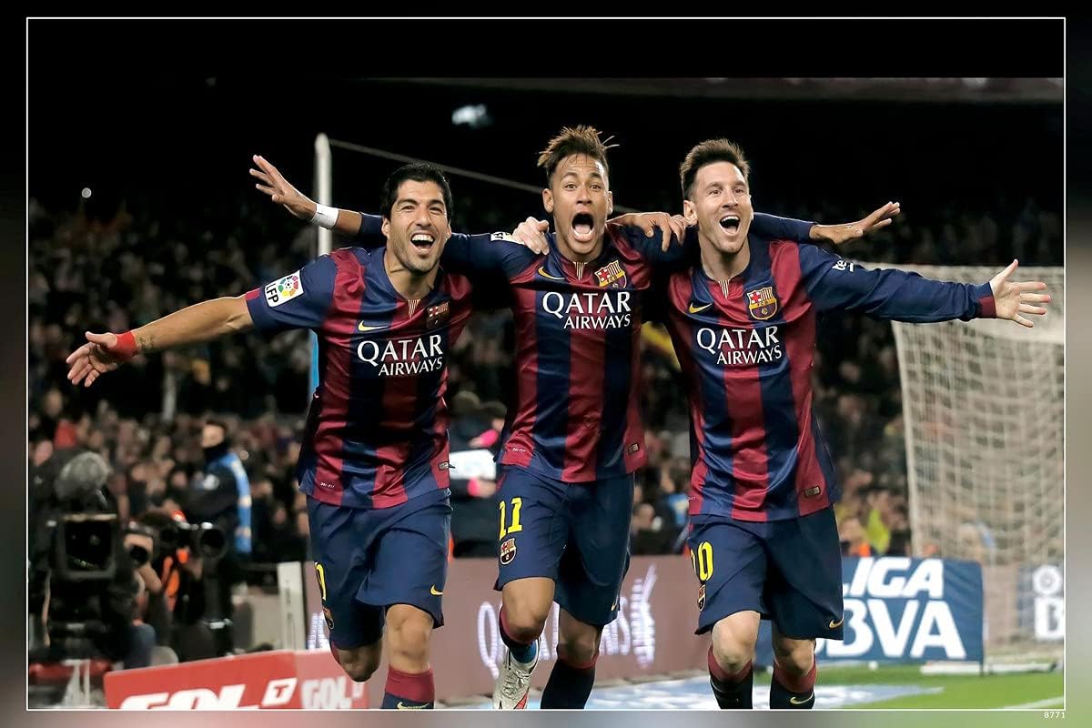 HSA Club Club Barca Goal Barcelona FC Poster Matte Finish Paper Print 12 x18 Inch (Multicolor) F-1128