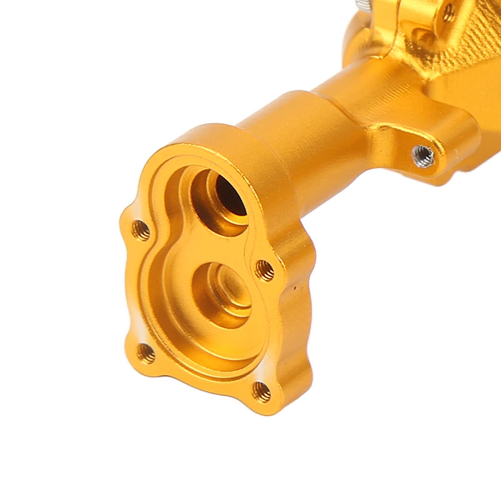 dla FMS FCX24 1/24 RC obudowa przedniej i tylnej osi samochodu, zestaw osi obrabianych CNC ze stopu aluminium, wysoka precyzja, trwałe części do modernizacji, zwiększona (Złoto)