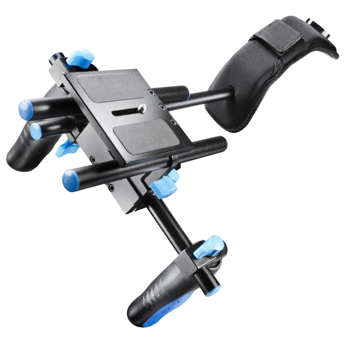 Walimex Pro Director I Hand-Schulter-Videostativ für DSLR-Video-Rig mit Gegengewicht