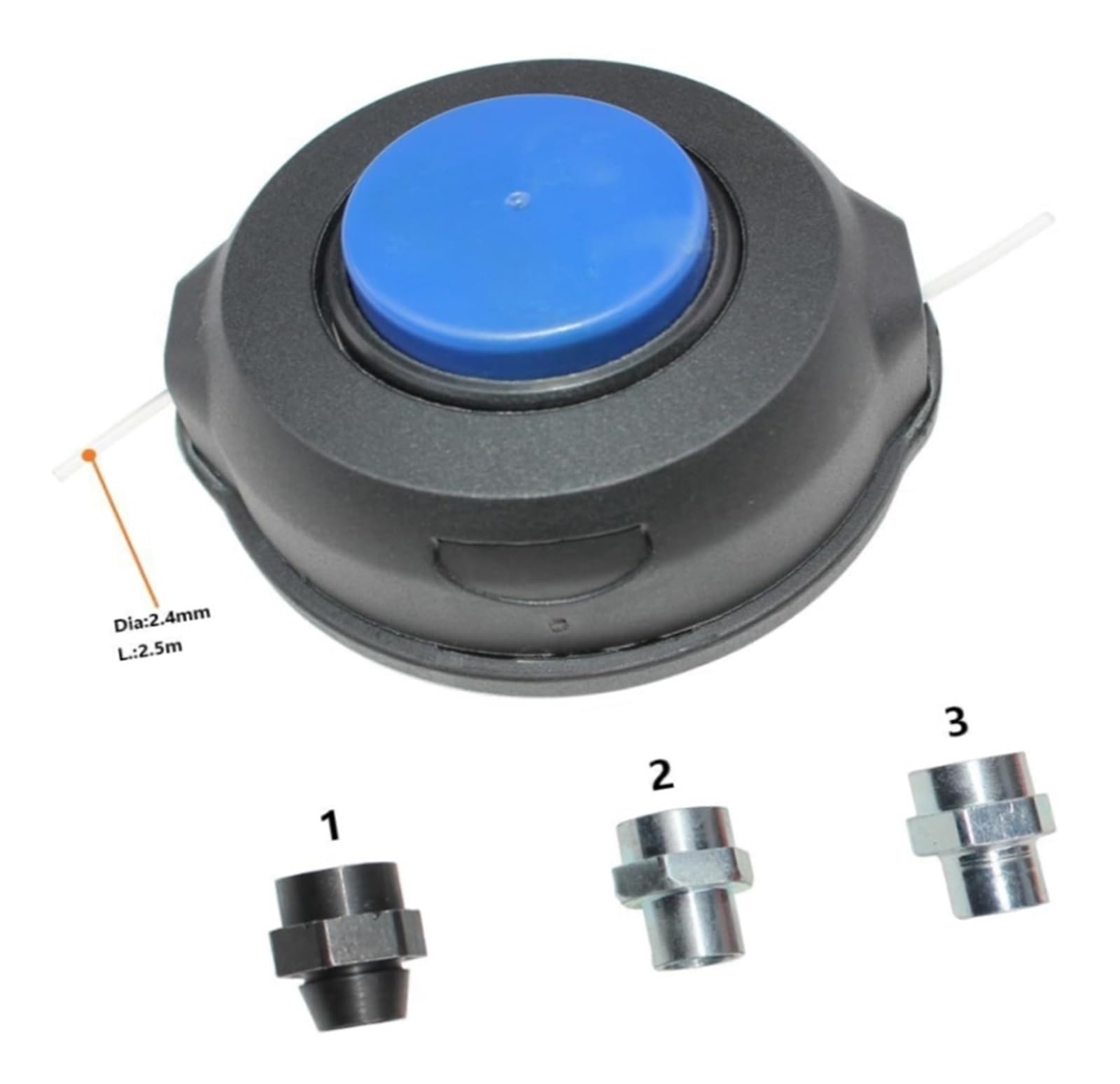 Cabezal de corte for Husqvarna 252RX 253R 253RB 253RJ 265RX 32BL 32BT 333R 333RJ 333 Mark II 333RB Mark II 335FR 335LS 335LX 335R Reemplazo de cortador de hilo