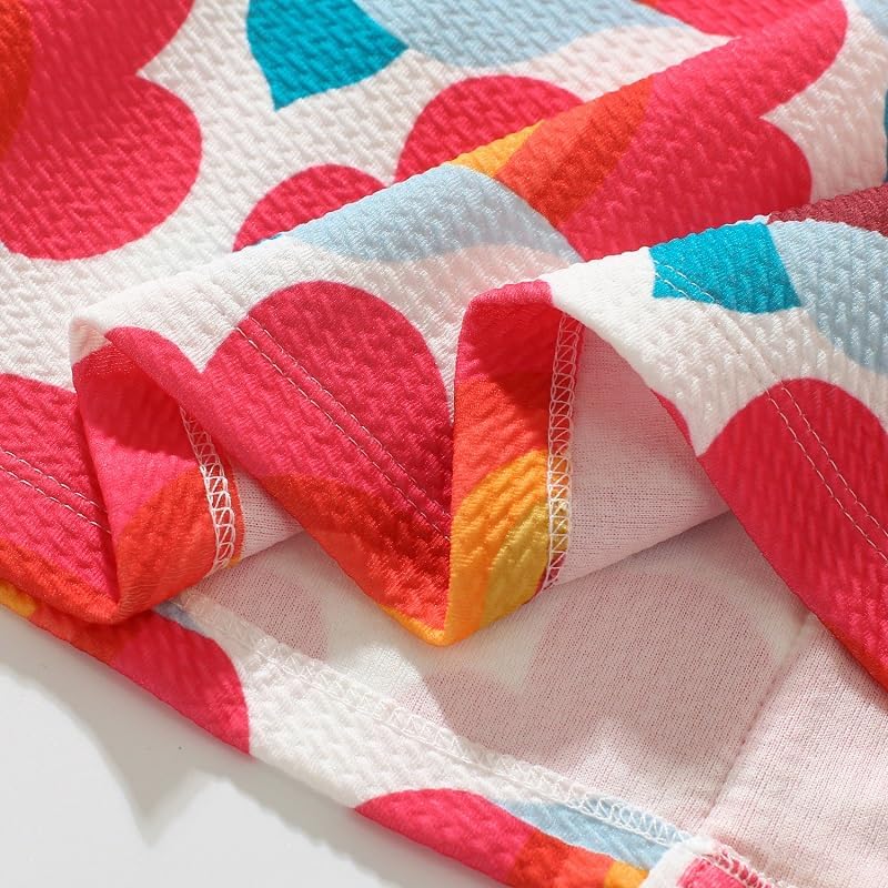 Hongshilian Toddler Girl Casual Floral Dress Cartoon Print Summer Clothing 2-7 Years - Image 2