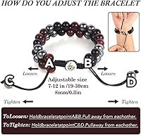 Vista 14 de Triple Protection Bracelet - for Protect & Balance - Energy Crystal Handmade Bracelets for Men Women Blue