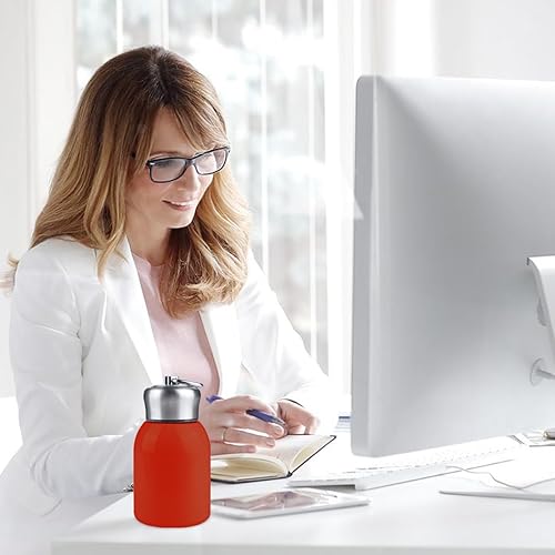 Miniatura 5 de Taza térmica pequeña de 10 oz10.1 fl oz a prueba de fugas, frasco térmico de acero inoxidable 304 frío y caliente para niños, mujeres, escuela,
