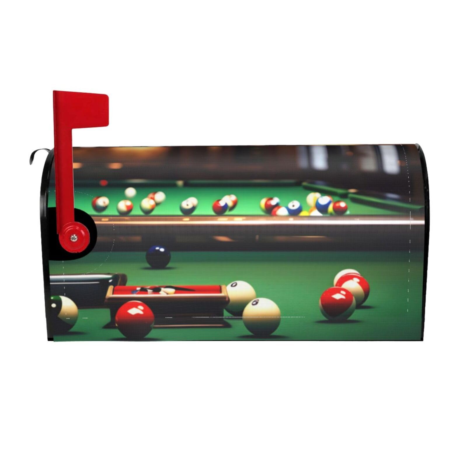 Billiard Print Mailbox Covers Magnetic Mailbox Post protective cover for Garden Yard Outdoor Decor