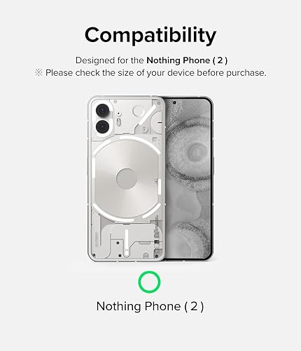 Miniatura 2 de Ringke Protector de pantalla de vidrio [súper fácil de instalar] compatible con Nothing Phone 2, compatible con fundas, inastillable, dureza 9H de