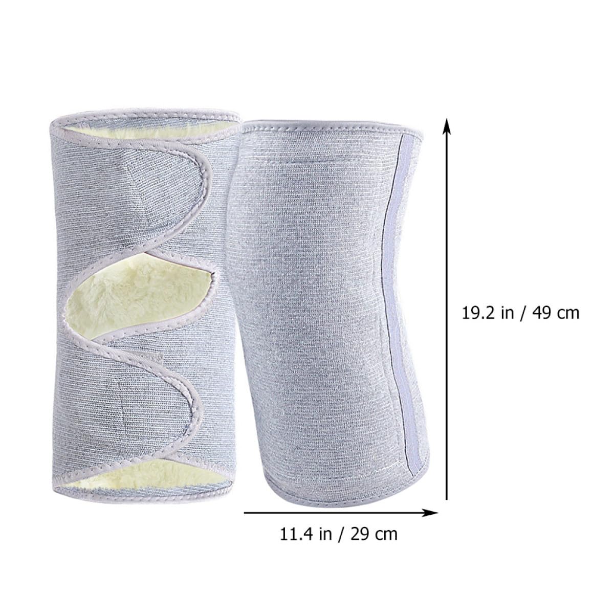 Abaodam Rodillera de Invierno Engrosada de Látex y Lana para Calor | Diseño Camuflaje, 1 Par, Suave y Elástica, Cómoda, Protección Acolchada para Uso en Temporada Fría