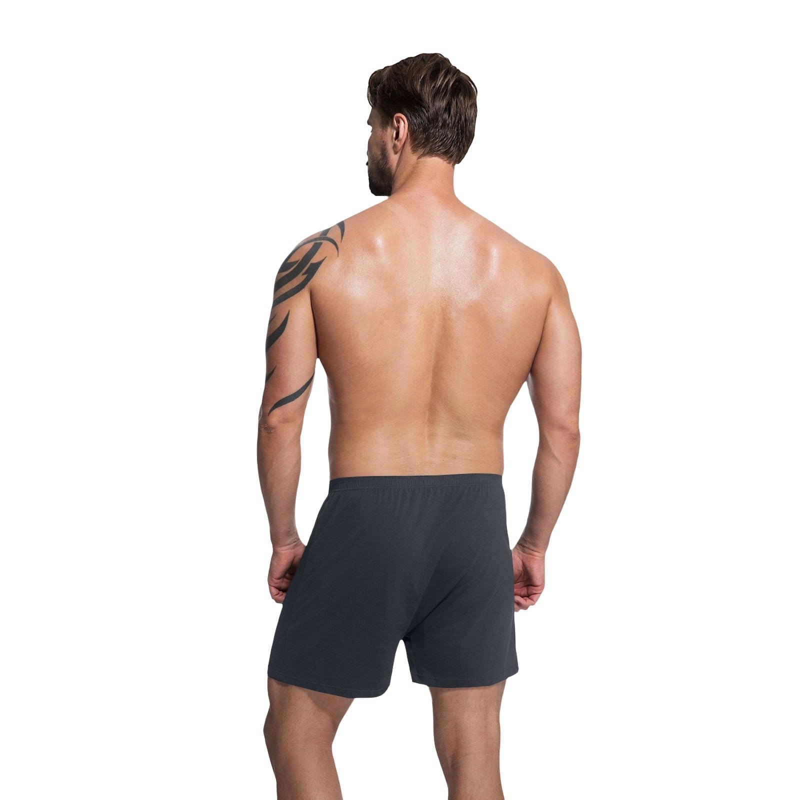Pack de 3 calzoncillos tipo bóxer para hombre, de algodón, holgados