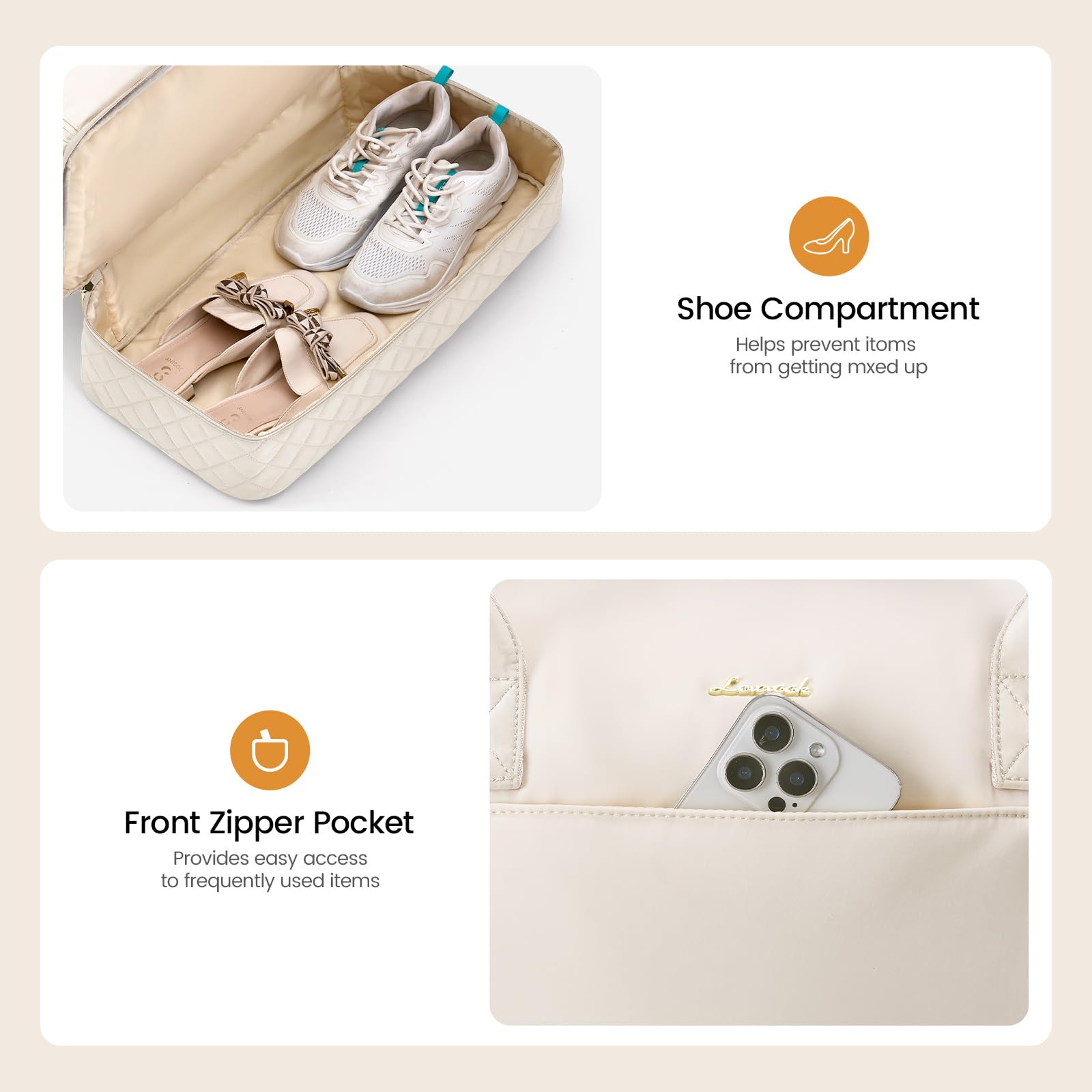 LOVEVOOK Bolsa de viaje, bolsa de traje, bolsa de ropa, bolsa de fin de semana, para hombre y mujer,