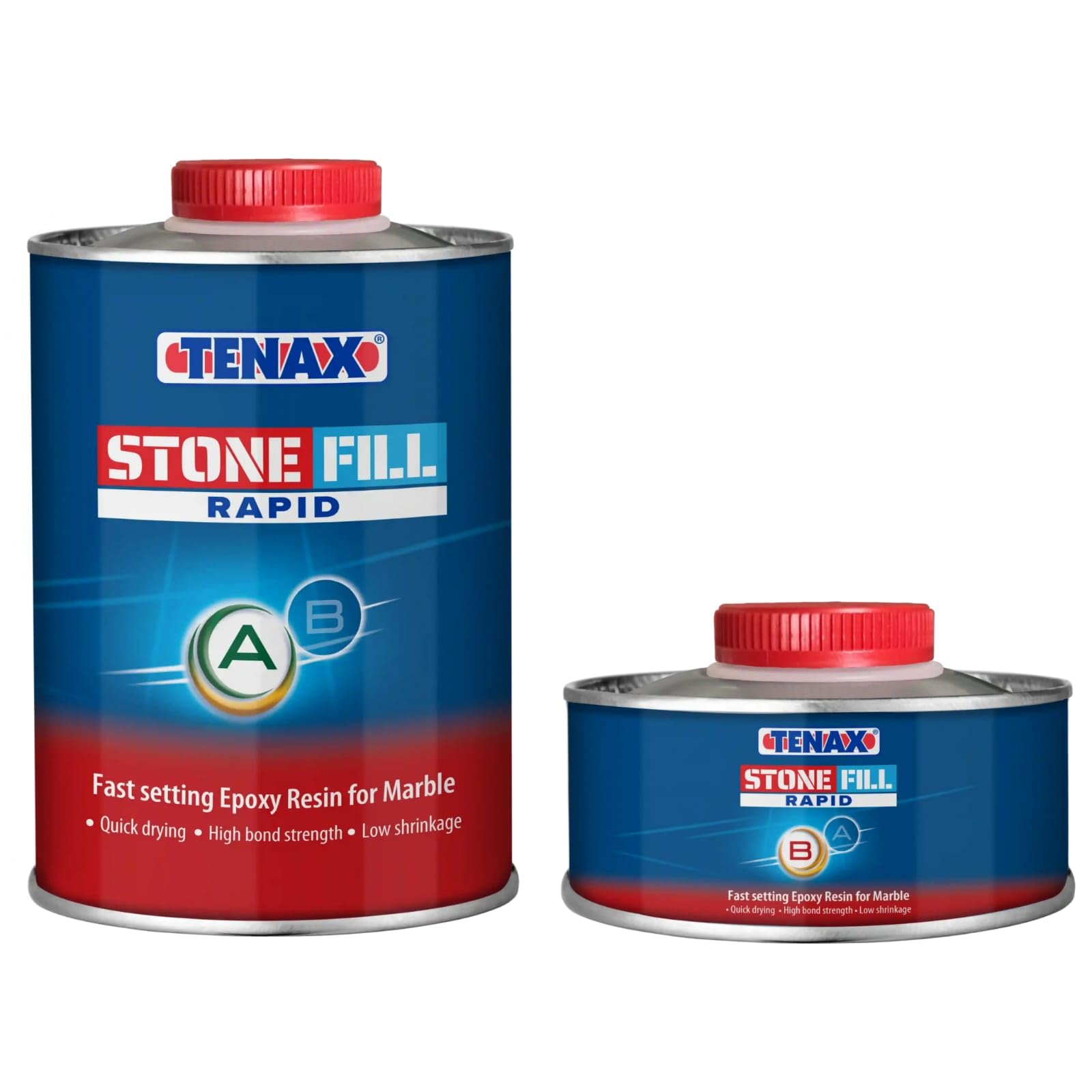 Tenax Stone Fill Rapid Fast Setting Epoxy Resin for Marble | Quick Cure Filler and Adhesive for Marble, Granite and Natural Stone | (1.25 KG)-image-2