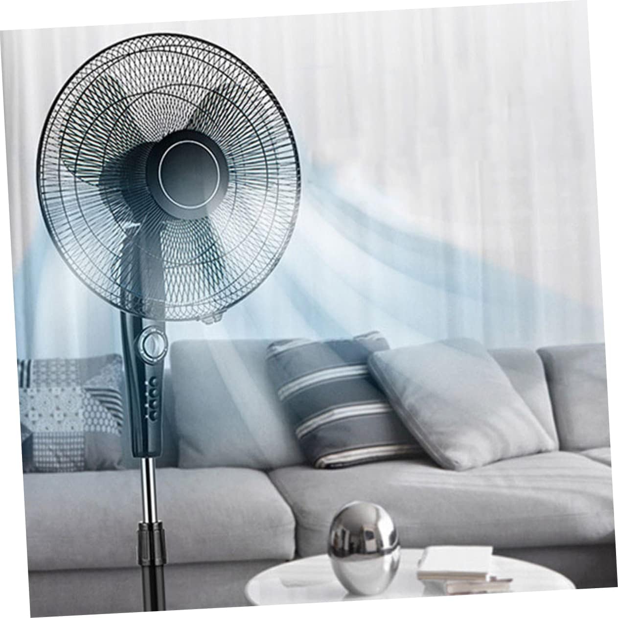Hemobllo 2pcs Plastic Fan Blades Replacement for Table and Pedestal Fans Leaf Design Easy to Install and Clean