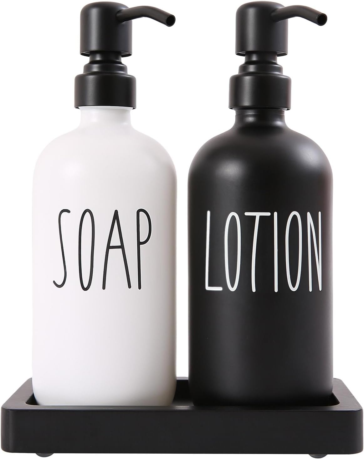 Prus Waso Soap Dispenser Set, Bathroom Countertop Soap