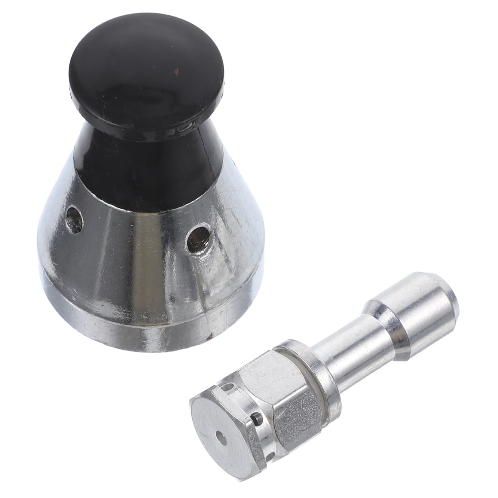 Alipis 5 Ensembles Tuyau D'échappement avec Soupape De Limitation De Pression Jauge Accessoires Autocuiseurs Batterie De Cuisine Partie Double Drain Pot Planche Acier Inoxydable