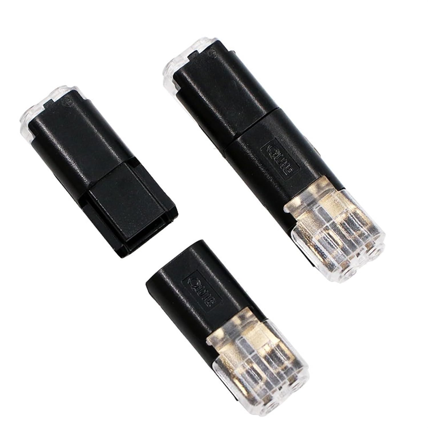 10pcs 2p Spring Connector Wire Pluggable Spring Lock Quick Connector Cable Clamp Terminal Block 2 Way Fit for Led Strip